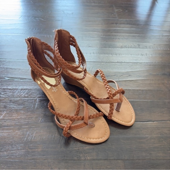 Jessica Carlyle Sandy Open Toe Braided Sandal Size 8 Women - Picture 1 of 14